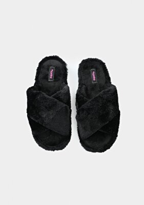 Twigy Siyah Kadın Ev Terliği