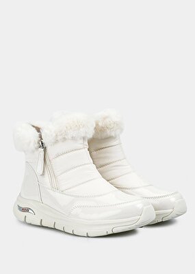 Skechers Arch Fit Smooth Cool Puff Beyaz Kadın Outdoor Bot 167252Wwht