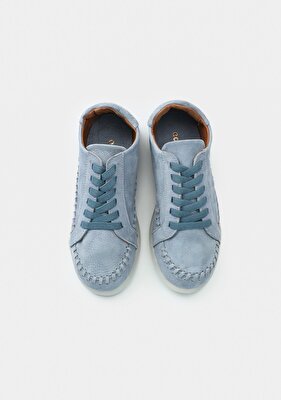 Eclipse Mavi Deri Kadın Ayakkabı