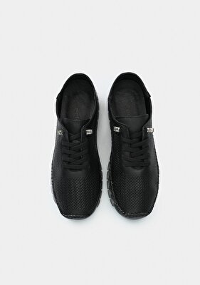 Eclipse Siyah Deri Kadın Ayakkabı