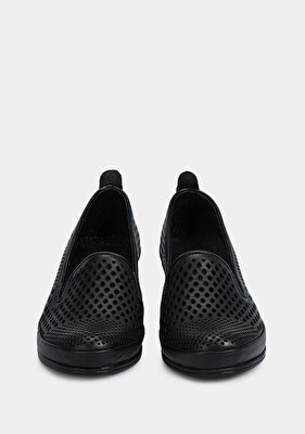 Eclipse Siyah Deri Kadın Ayakkabı