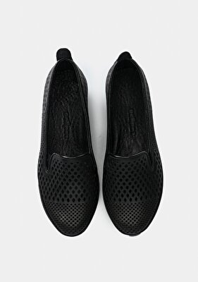 Eclipse Siyah Deri Kadın Ayakkabı