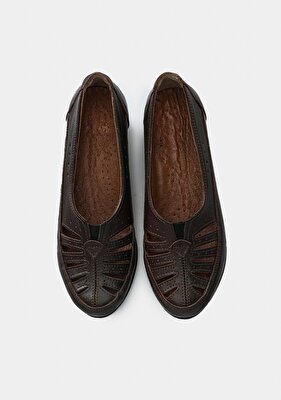 Eclipse Kahve Deri Kadın Ayakkabı