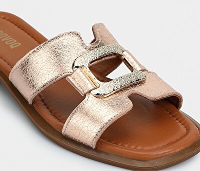 Provoq Rose Deri Kadın Terlik