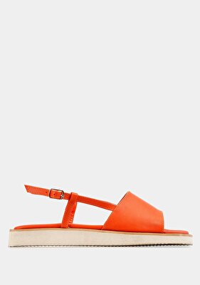 Provoq Turuncu Kadın Düz Sandalet