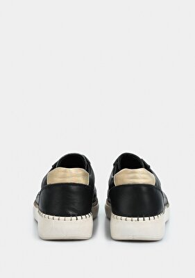 Eclipse Siyah Deri Kadın Ayakkabı