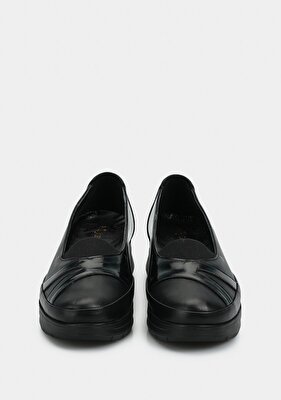 Eclipse Siyah Deri Kadın Ayakkabı