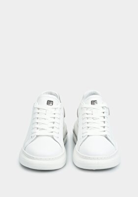 Provoq Beyaz Deri Kadın Sneaker
