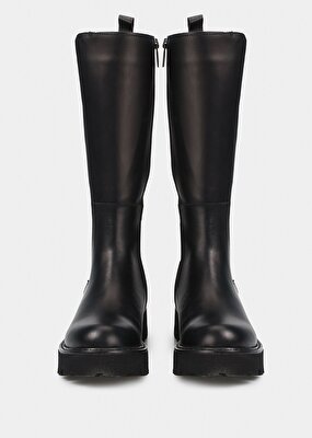 Harley Davidson Spıez Black Deri Siyah Kadın Asker Botu 