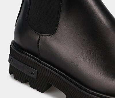 Harley Davidson Spıez Black Deri Siyah Kadın Asker Botu 