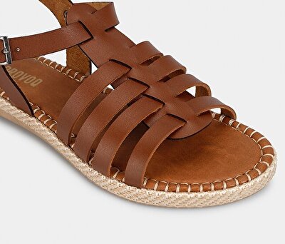 Provoq Taba Kadın Düz Sandalet