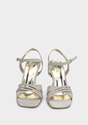 Provoq Altın Kadın Topuklu Sandalet