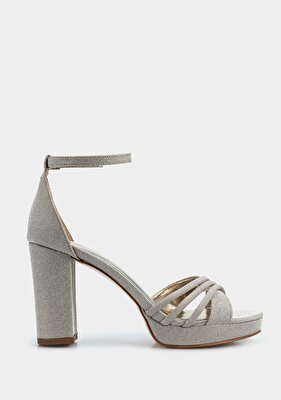 Provoq Altın Kadın Topuklu Sandalet