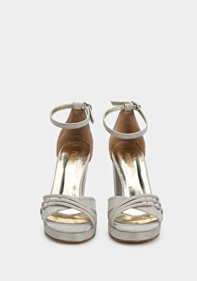 Provoq Altın Kadın Topuklu Sandalet