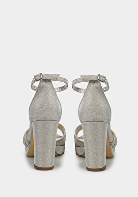 Provoq Altın Kadın Topuklu Sandalet