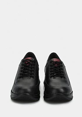 Eclipse Siyah Deri Kadın Ayakkabı