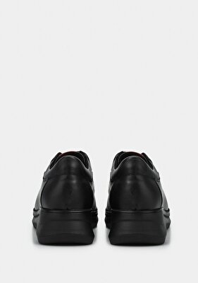 Eclipse Siyah Deri Kadın Ayakkabı