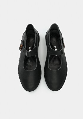 Eclipse Siyah Deri Kadın Ayakkabı