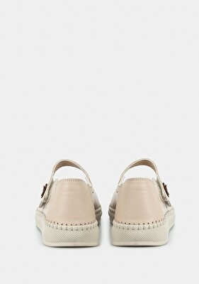 Eclipse Bej Deri Kadın Ayakkabı