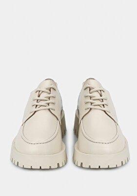 Provoq Bej Deri Kadın Ayakkabı