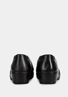 Eclipse Siyah Deri Kadın Ayakkabı