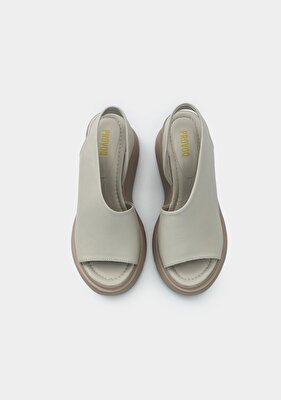 Provoq Vizon Deri Kadın Topuklu Sandalet