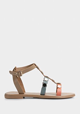 Provoq Multi Deri Kadın Düz Sandalet