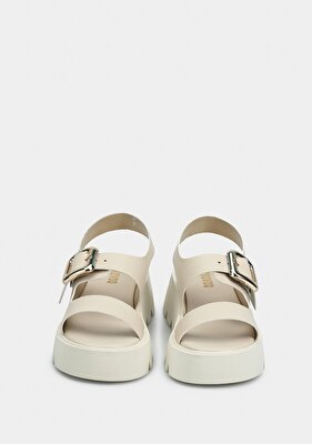 Provoq Ekru Kadın Düz Sandalet
