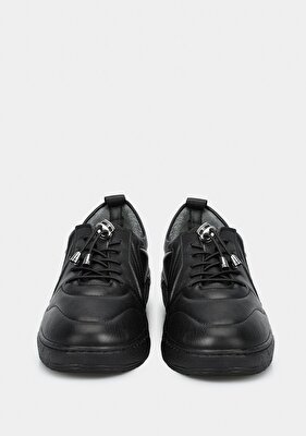 Eclipse Siyah Deri Kadın Ayakkabı