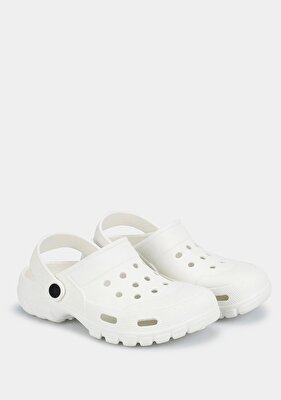 Provoq Beyaz Kadın Plaj Terliği