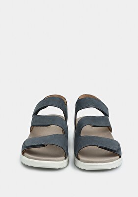 Legero Lacivert Deri Kadın Düz Sandalet