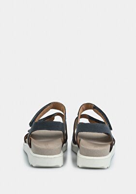 Legero Lacivert Deri Kadın Düz Sandalet