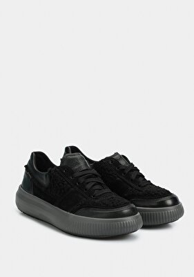 Legero Siyah Deri Kadın Outdoor Ayakkabı