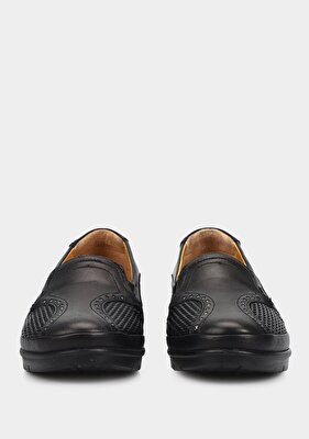 Eclipse Siyah Deri Kadın Ayakkabı