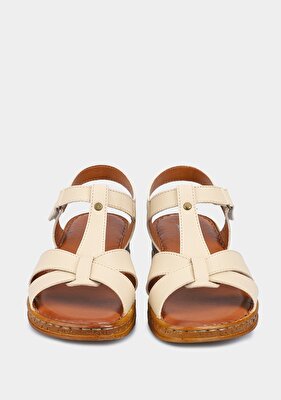 Eclipse Bej Kadın Konfor Sandalet