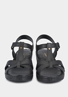 Eclipse Siyah Kadın Konfor Sandalet