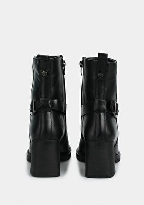 Provoq Siyah Deri Kadın Bot