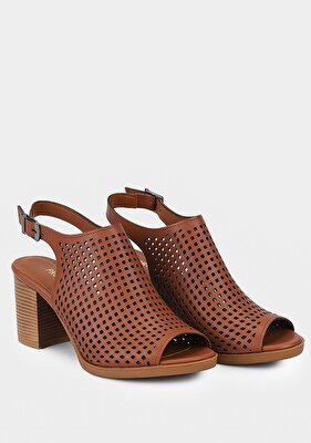 Provoq Taba Kadın Topuklu Sandalet