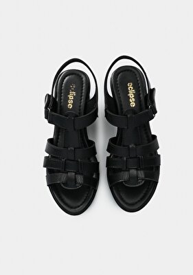 Eclipse Siyah Kadın Konfor Sandalet