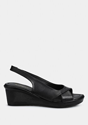 Eclipse Siyah Kadın Konfor Sandalet