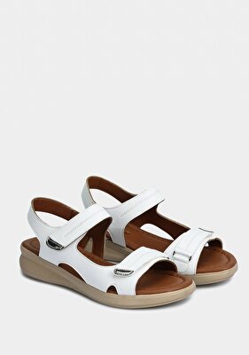 Eclipse Beyaz Kadın Konfor Sandalet