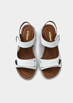 Eclipse Beyaz Kadın Konfor Sandalet