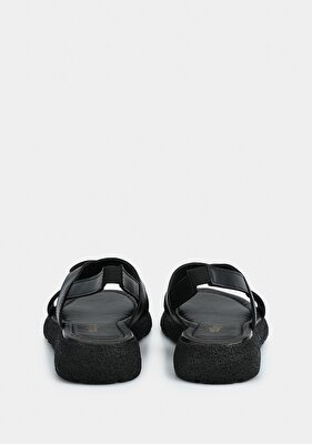 Eclipse Siyah Kadın Düz Sandalet