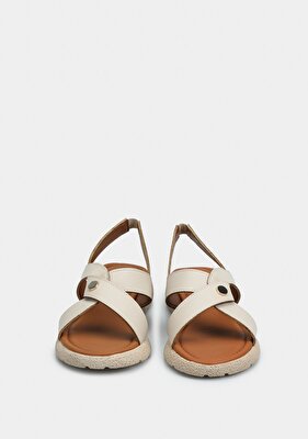 Eclipse Bej Kadın Düz Sandalet