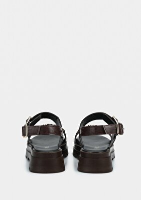 Provoq Kahve Kadın Düz Sandalet