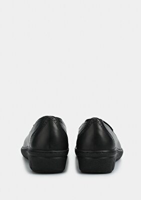 Eclipse Siyah Deri Kadın Ayakkabı