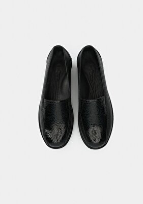 Eclipse Siyah Deri Kadın Ayakkabı