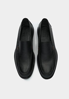 Provoq Siyah Deri Erkek Ayakkabı