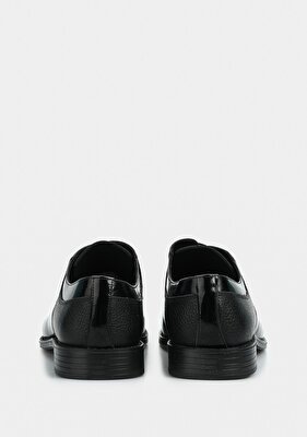 Provoq Siyah Deri Erkek Ayakkabı