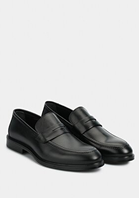 Provoq Siyah Deri Erkek Ayakkabı